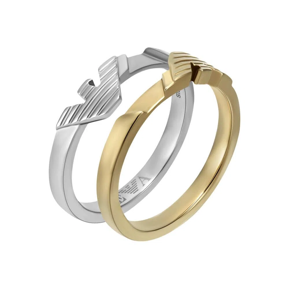 Emporio Armani Anillos Focales Mujer de acero inoxidable o latón