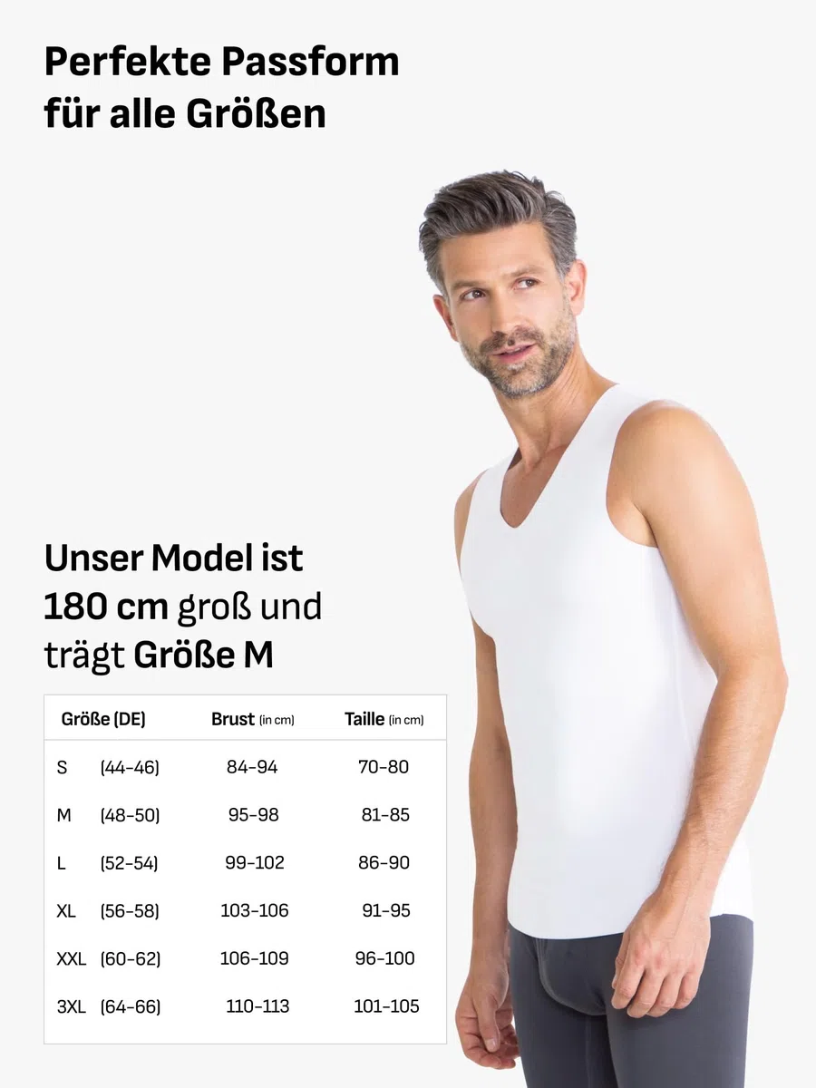 FINN Clean-Cut - Camiseta interior para hombre, sin mangas, cuello en V, invisible, con acabado de corte láser, sin costuras, de modal original de Lenzing