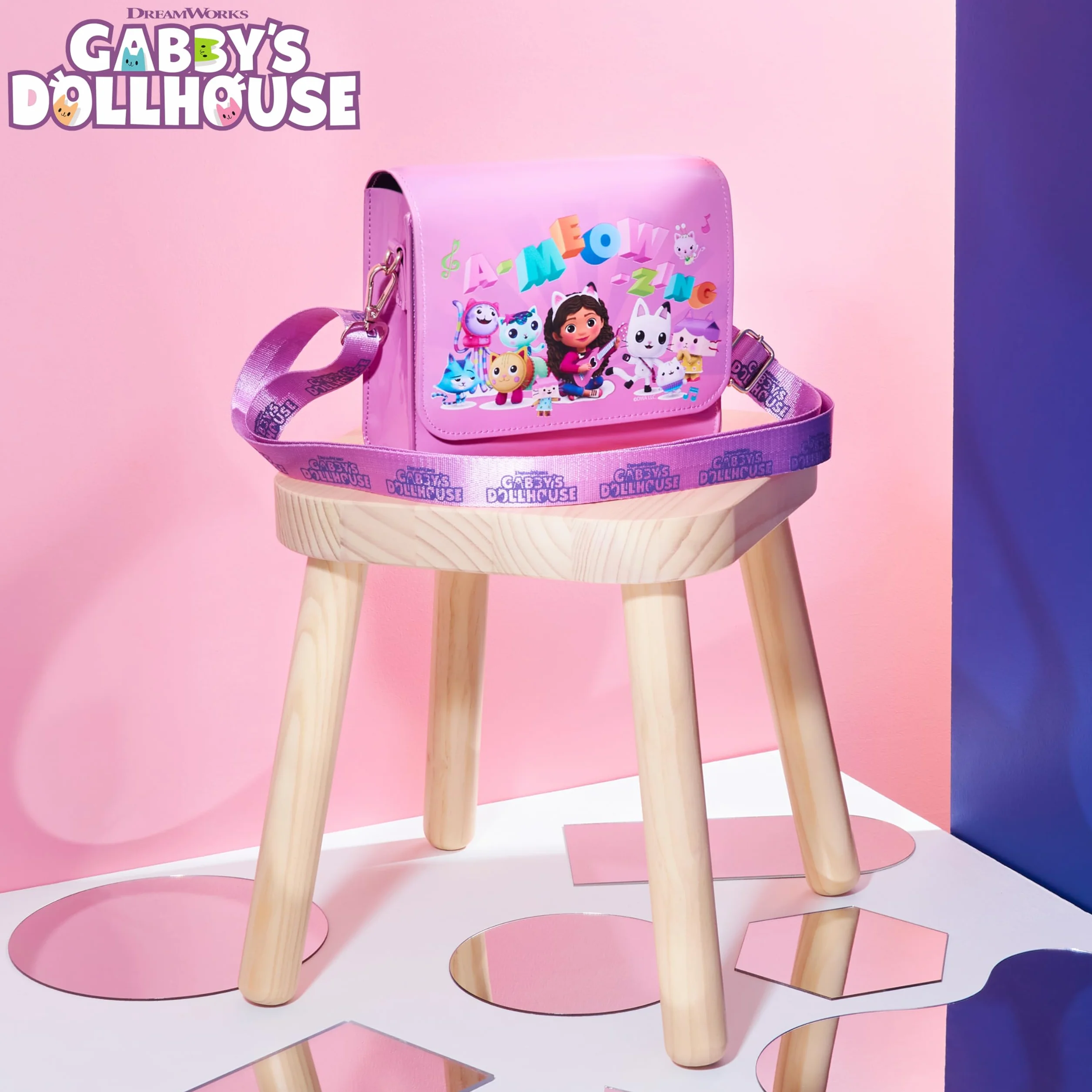 Casa de Muñecas Gabby Bolso Niña, Bolso Bandolera con Correa Ajustable - Regalos para Niñas