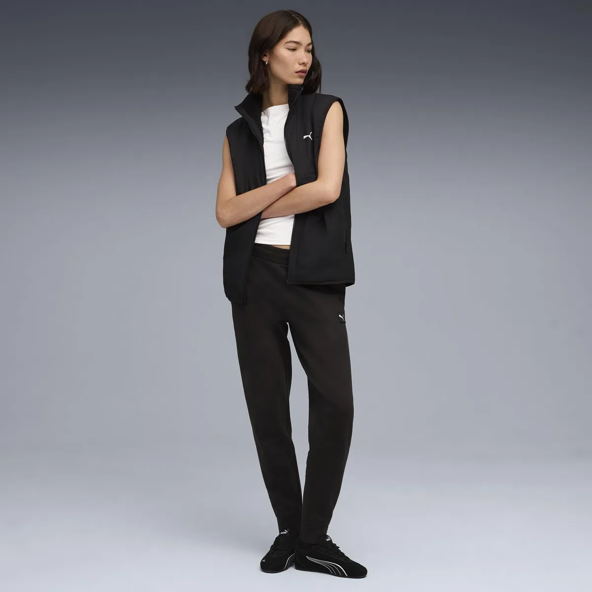 PUMA ESS Elevated Sweatpants FL Cl - Pantalones de Punto Mujer