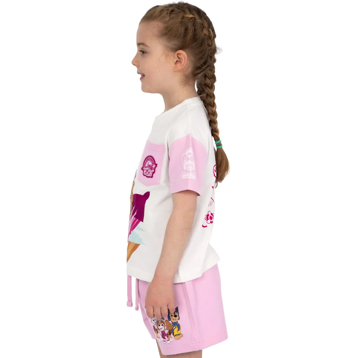 Paw Patrol Camiseta Ninas Y Shorts Ropa Niña De Skye | Set Camiseta Niño Y Pantalon Corto Niño Con Motivo Skye