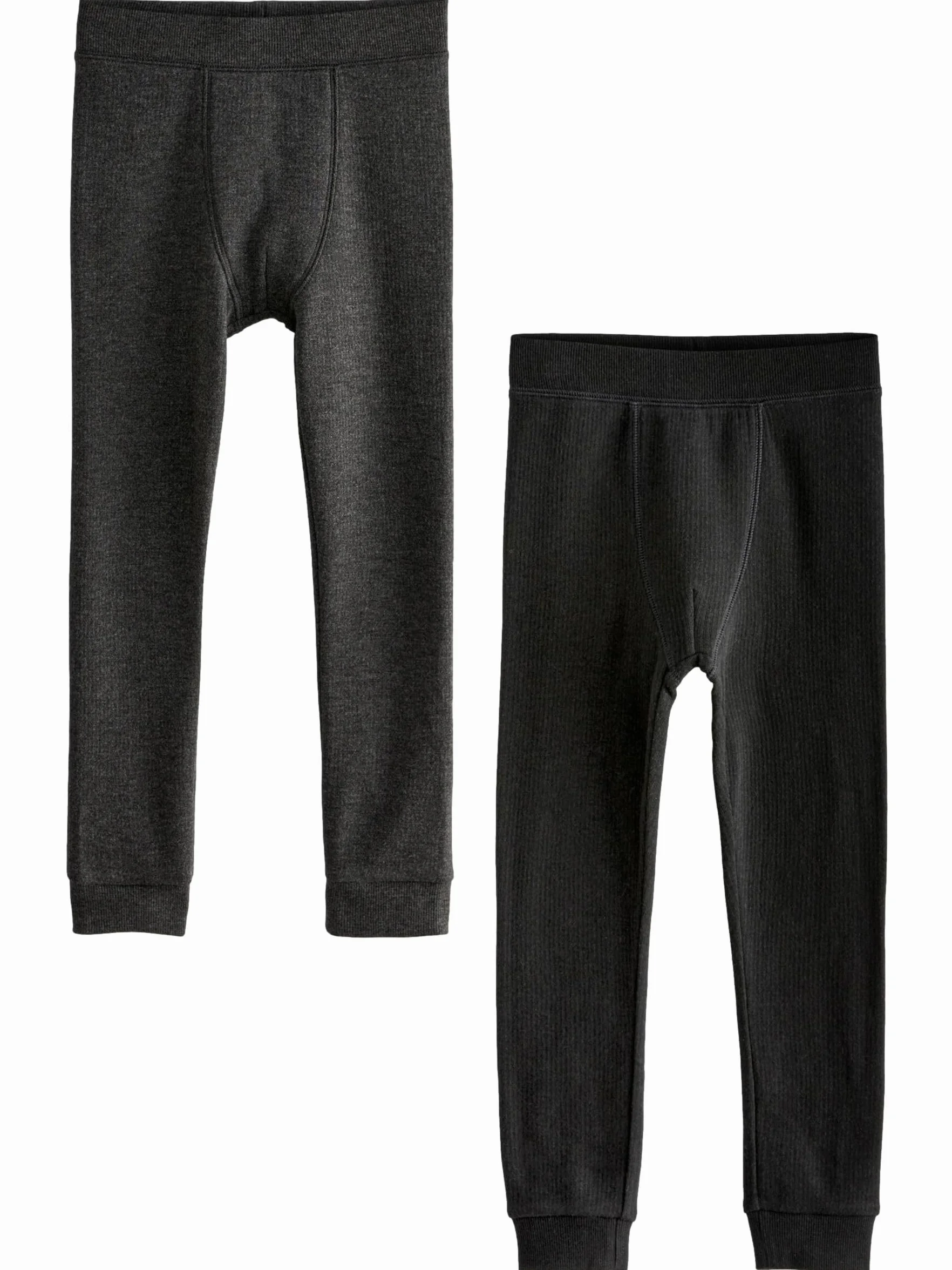 NEXT Niños Pack de 2 Leggings térmicos Black/Charcoal 2 Años-3 Años