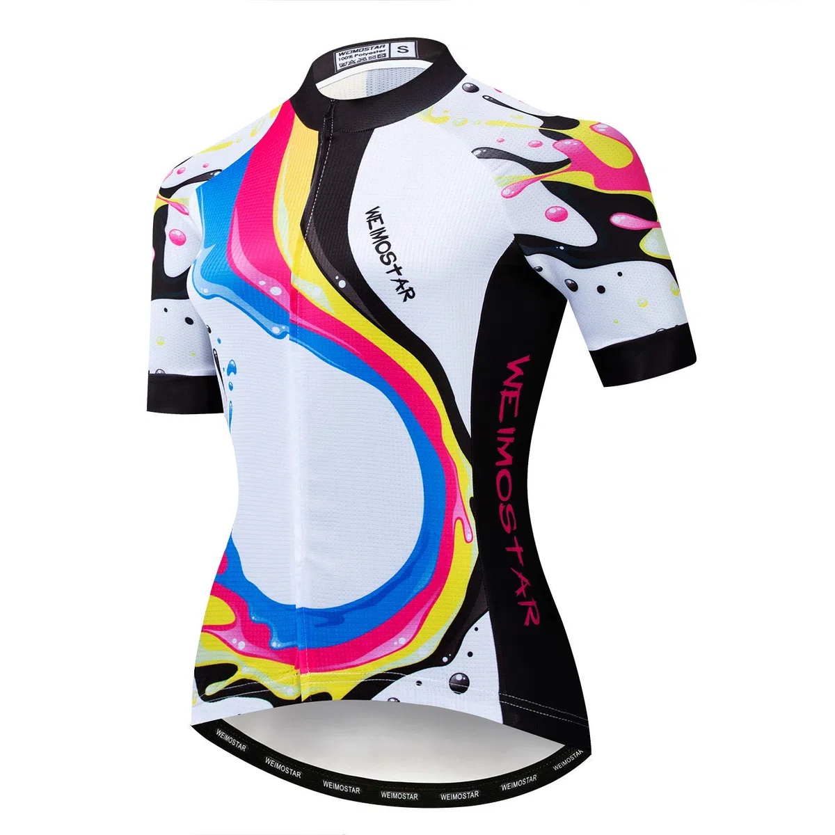 Hotlion Camiseta de ciclismo transpirable de verano para mujer, de secado rápido, manga corta, ropa de ciclismo