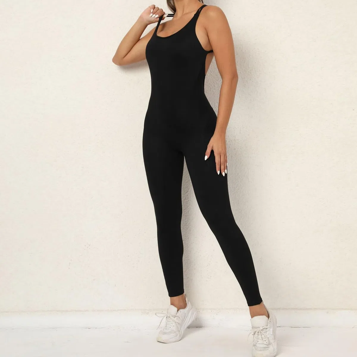 Mono Mujer Verano Largo Deportivo Jumpsuit Tirantes Cruzados Elegante Monos de Vestir una Pieza Ajustado Peto Bodysuit Fiesta Playa Fitness Yoga Gimnasio Entrenamiento