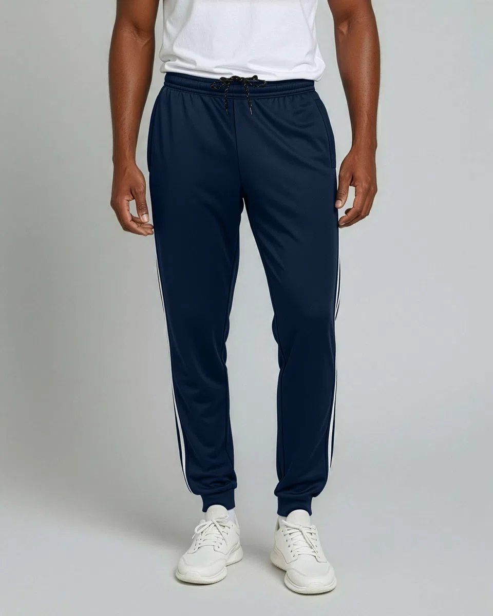 Real Essentials Paquete de 3: Pantalones Deportivos Deportivos Informales de Malla para Hombre con Bolsillos (Disponible en Tallas Grandes y Altas)