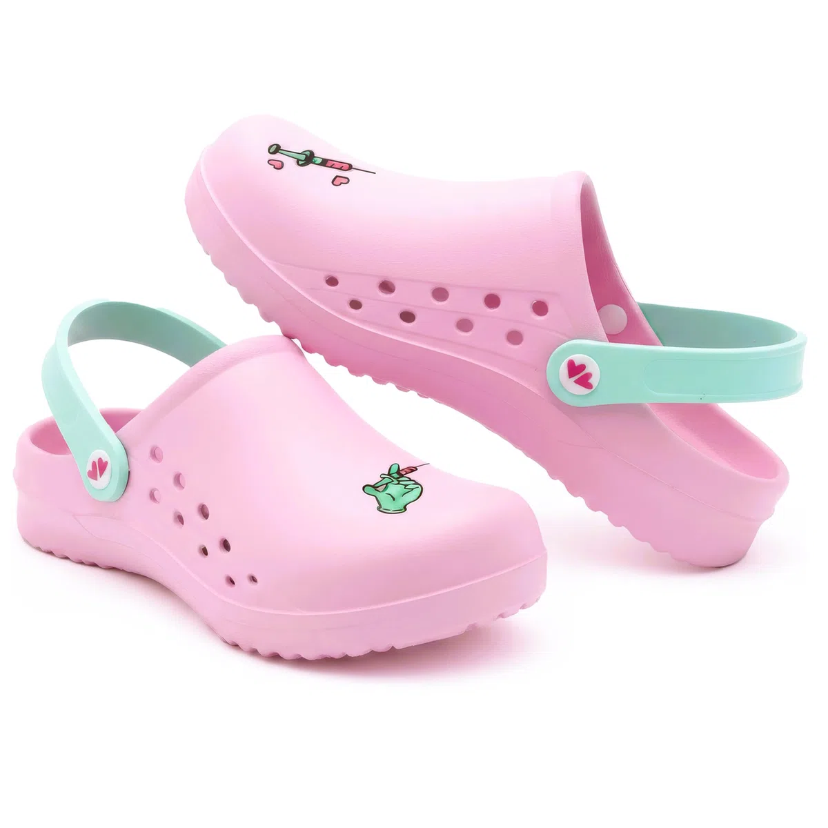 Nurse is Love Zuecos Mujer - Zuecos EVA Ligeros, Zapatos de Mujer Cómodos | Regalos para Ella | Accesorios & Vet - FR
