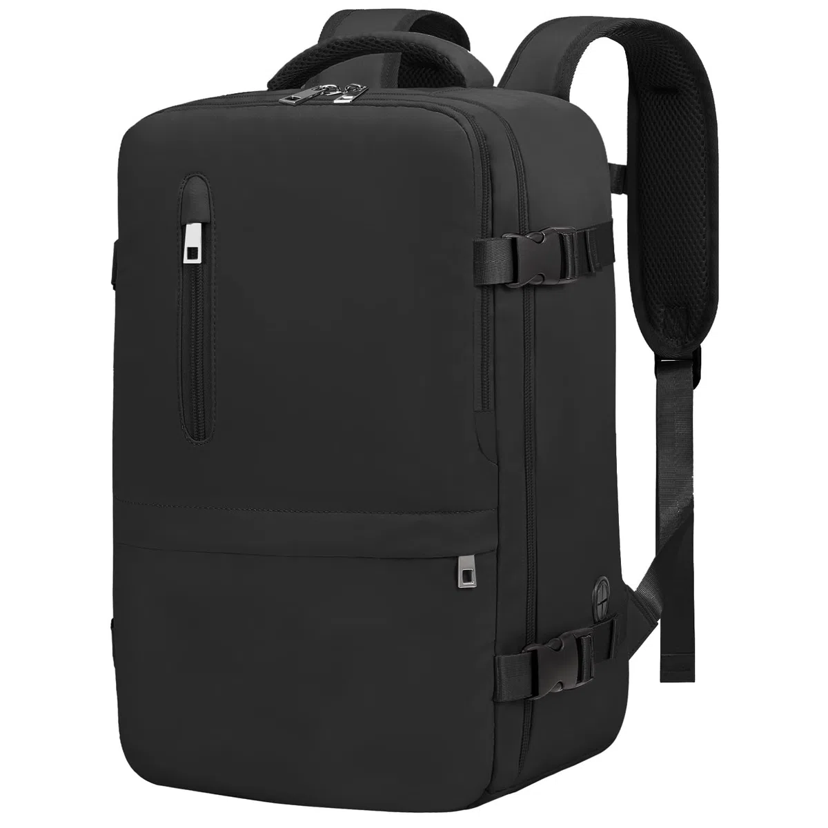 VMIKIV Mochila 40x30x20 para Ryanair 24L Mochila Viaje Cabina Avion 40x20x25 con Bolsillo Antirrobo Maleta 40x30x20 Equipaje de Mano Travel Backpack Hombre Mujer, Negro