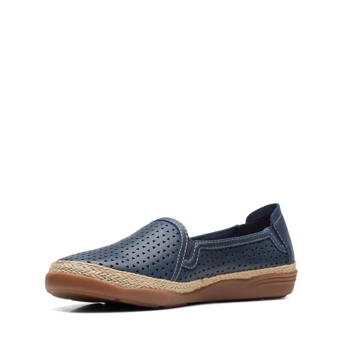 Clarks Elaina Ruby, Mocasín Mujer, Cuero Azul Marino, 39 EU