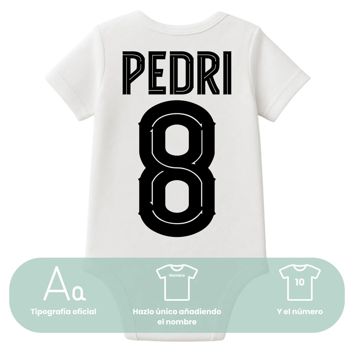 Body bebé barcelona personalizado | 100% Algodón | Personalizado a tu gusto | Manga larga/corta | Regalos para bebés