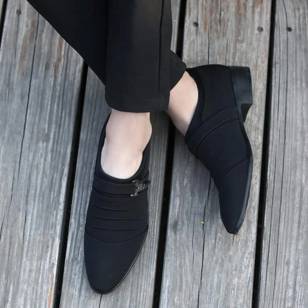Zapatillas Vestir Hombre Zapatos Informales para Hombre, Zapatos Formales con Punta Estrecha, Zapatos de Lona, Zapatos de Negocios a la Zapatillas Vestir Hombre Zapatillas de Vestir Hombre