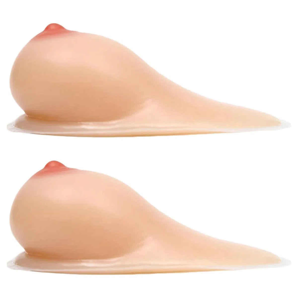 Prótesis mamarias Autoadhesivas de Silicona con Forma, Pechos Falsos, prótesis para mastectomía, Rellenos para Sujetador para travestis, transgénero y Cosplay,Nude,1400g/Pair