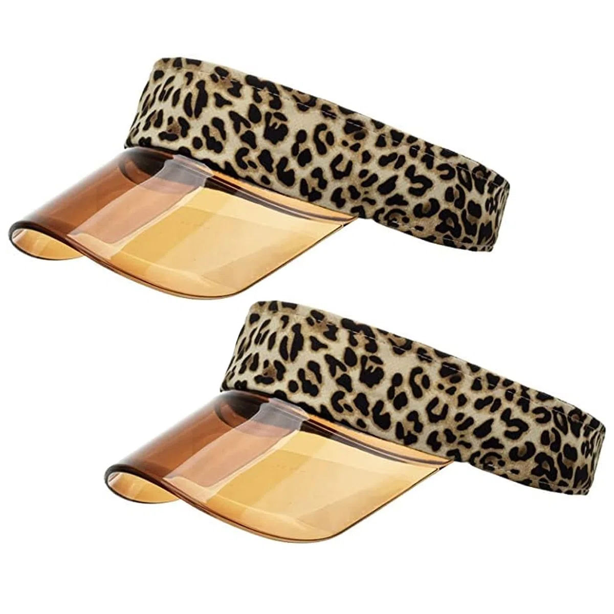 Visera para el sol para mujer, con estampado de leopardo, gorra deportiva, protección solar, playa, parasol, protección UV, gorra con cierre de velcro, tiempo libre, verano, para golf, tenis,