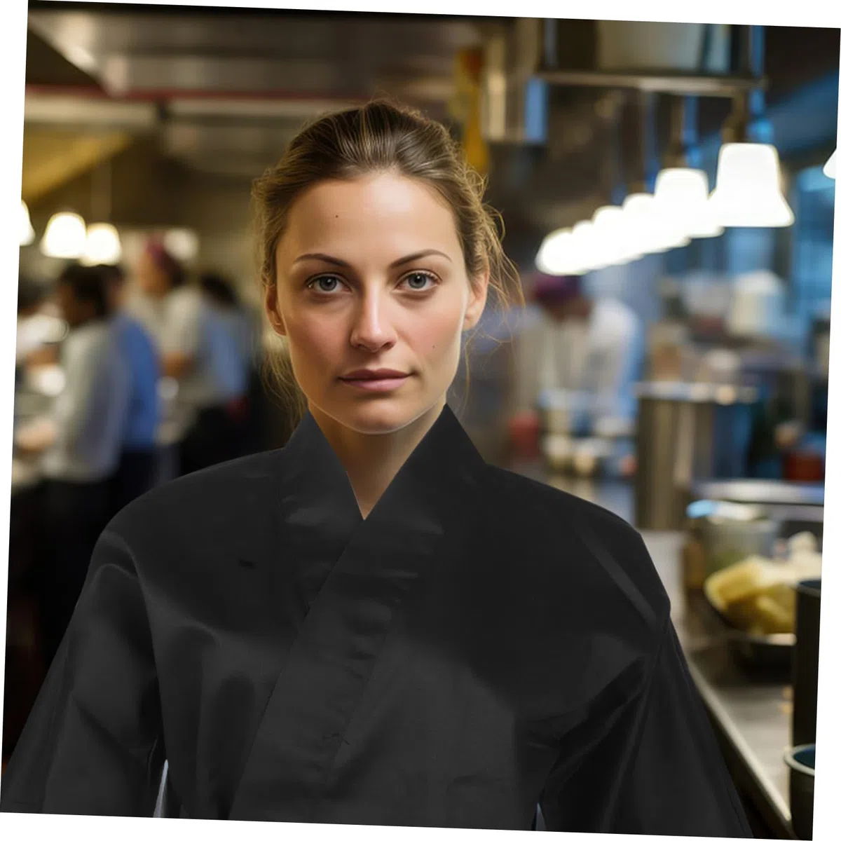 Ropa de Trabajo de Chef Japonesa Chaqueta Kimono Disfraz Sushi para Izakayas Cocina Japonesa y Bares de Sushi Chaqueta de Chef para Hombre