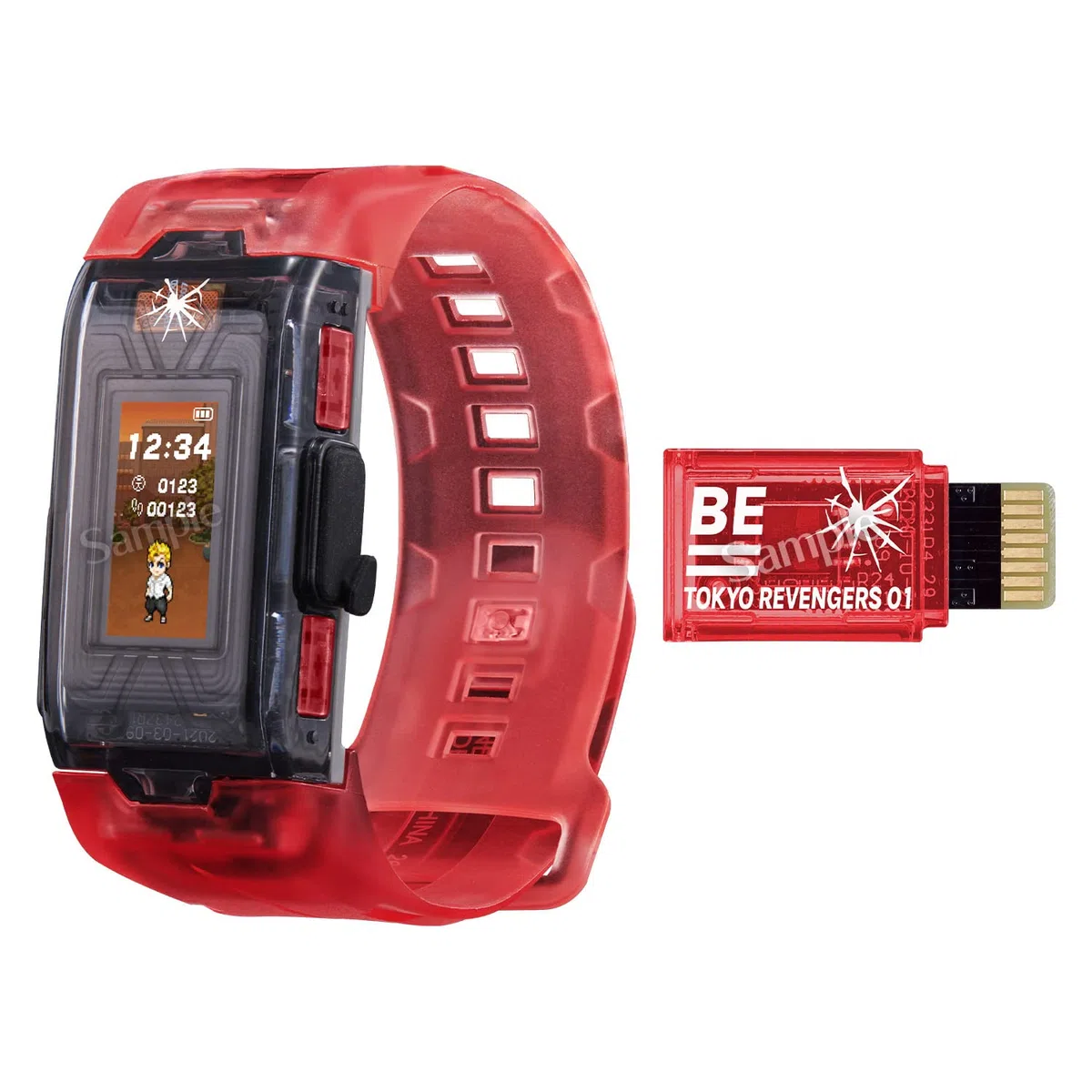 BANDAI Vital Bracelet BE Tokyo Revengers, Vital Bracelet Reloj Digital con Tarjeta de Memoria incluida basado en Anime y Manga Tokyo Revengers, Entrena con tu Personaje Favorito