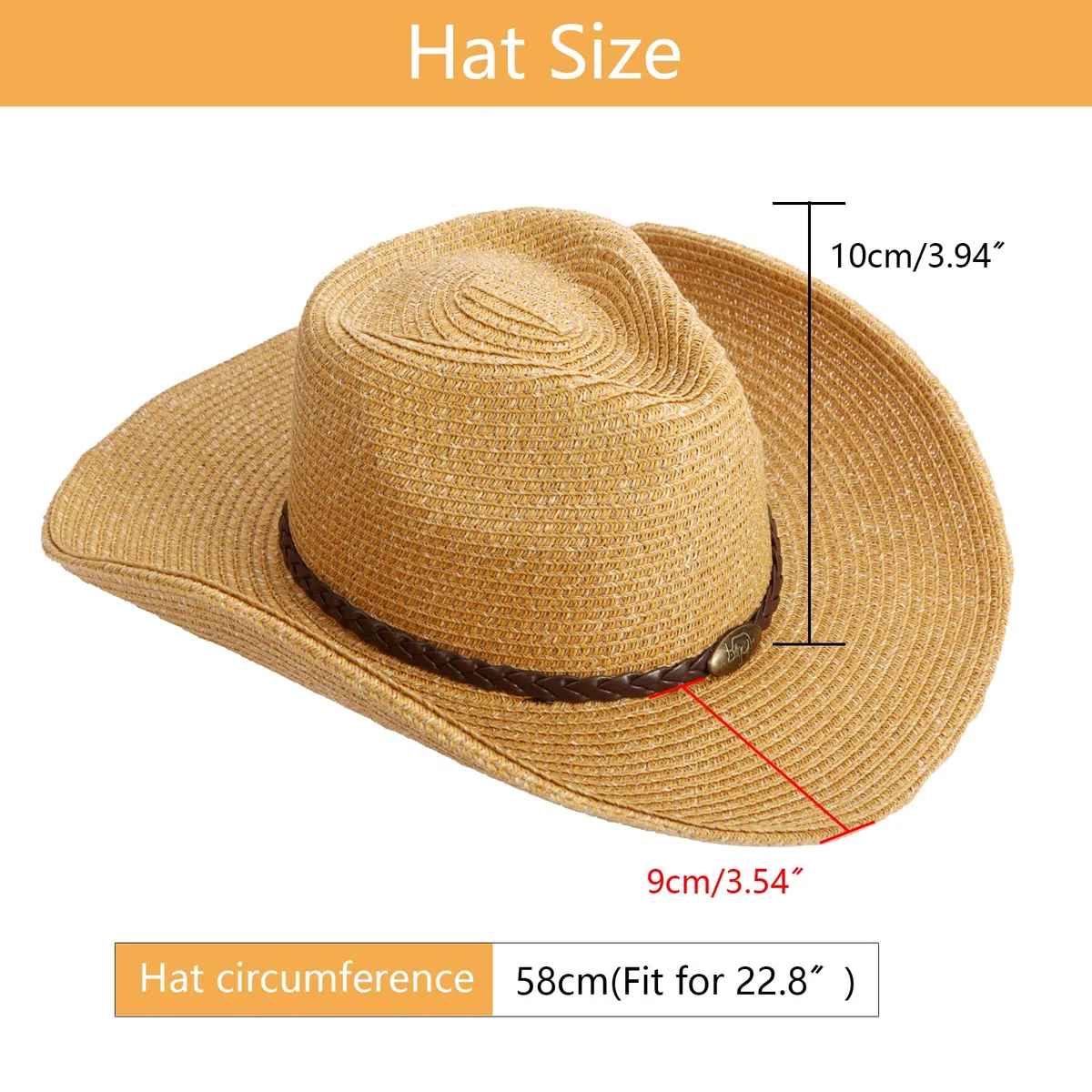 GEMVIE Sombreros de Paja para Mujer Sombrero de Sol Gorra de Playa con Cinta de Concha + UPF50 Ajustable y Empacable Mujer Sombrero de Verano Fedora Trilby