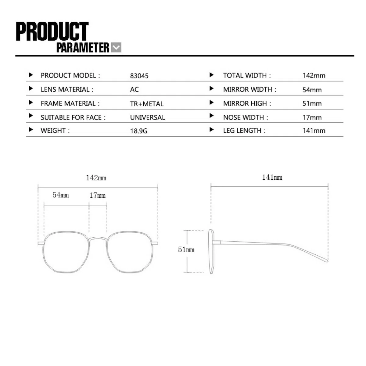 Gafas de sol con protección Uv400 | Tamaño grande | Mujeres y hombres para deportes al aire libre y conducción