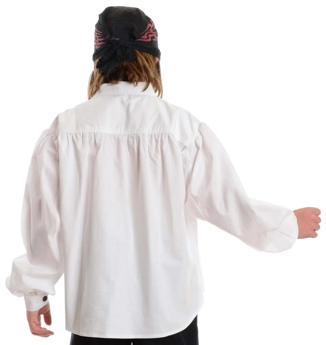 HEMAD Camisa pirata para niños - Algodón claro - S - XXXL Blanco