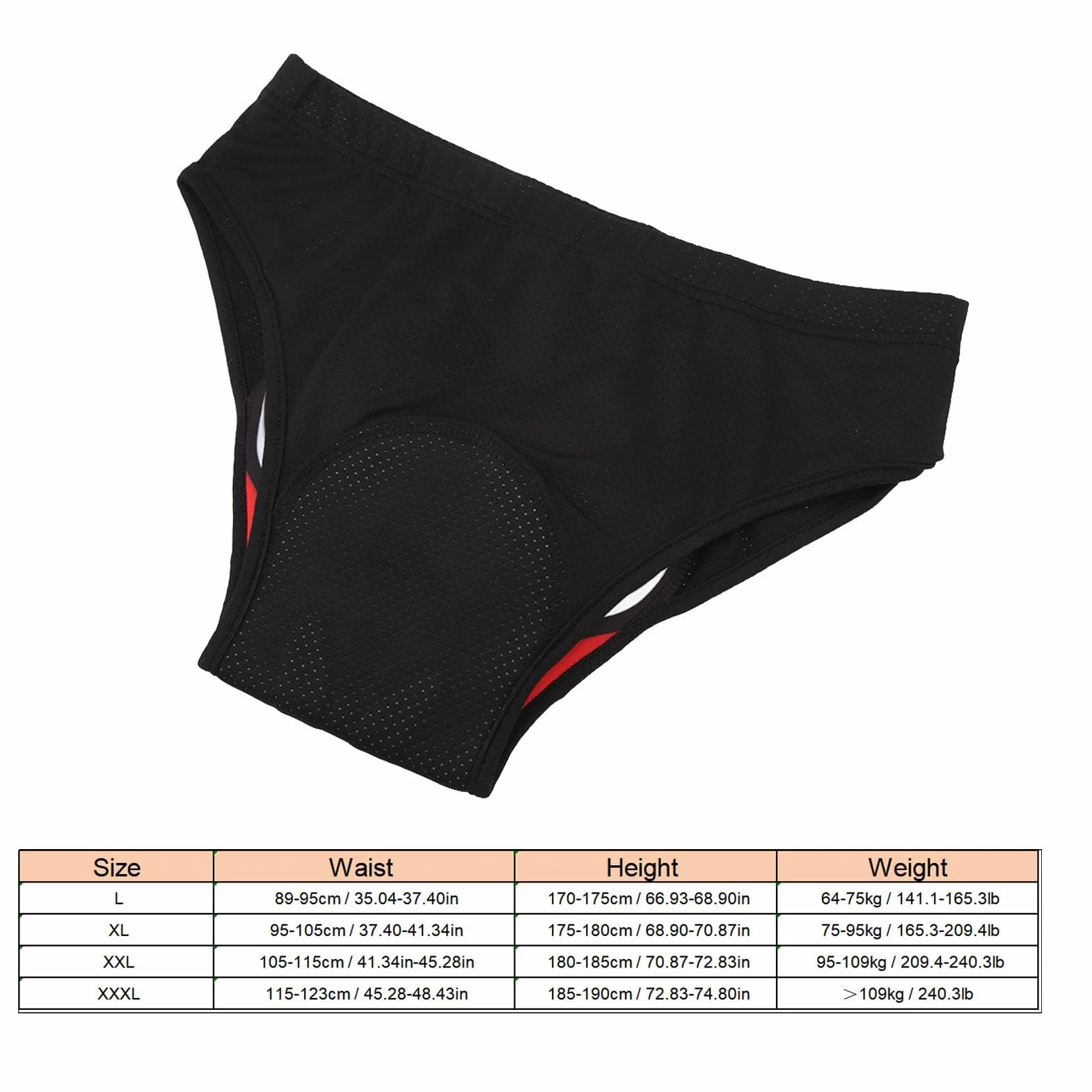 Tbest Ropa Interior de Ciclismo para Hombres Calzoncillos de Ciclismo Triangular Calzoncillos de Bicicleta Cómodos y Transpirables Calzoncillos Cortos de Ciclismo de Secado Rápido (2XL)