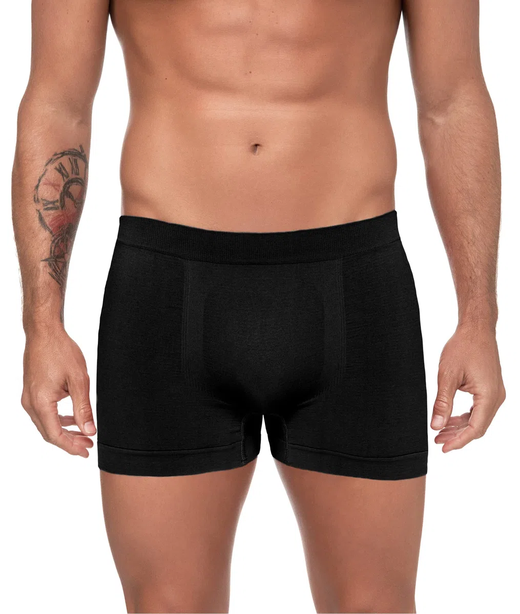 Channo Calzoncillos Boxer de Licra sin Costuras, Colores Sólidos