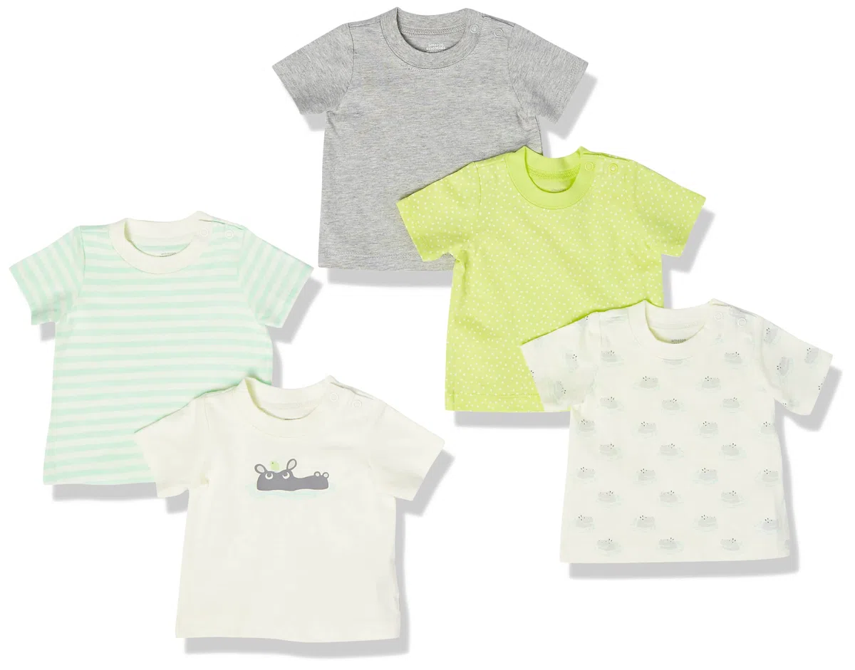 Amazon Essentials Bebé-Niños Camiseta de Manga Corta