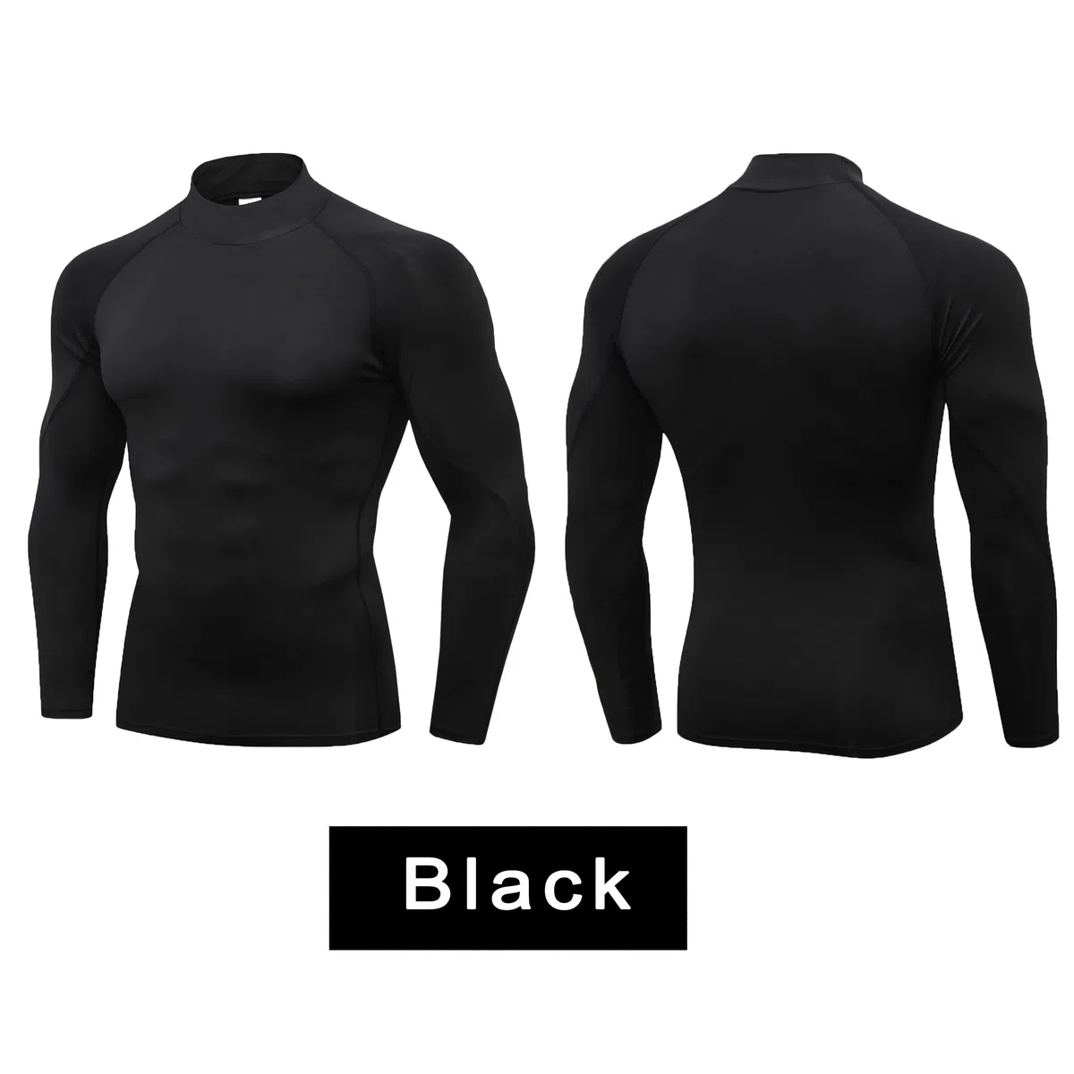 Camisas de compresión para hombre, manga larga, secado rápido, para entrenamiento, correr, deportes, capa base de compresión para hombre