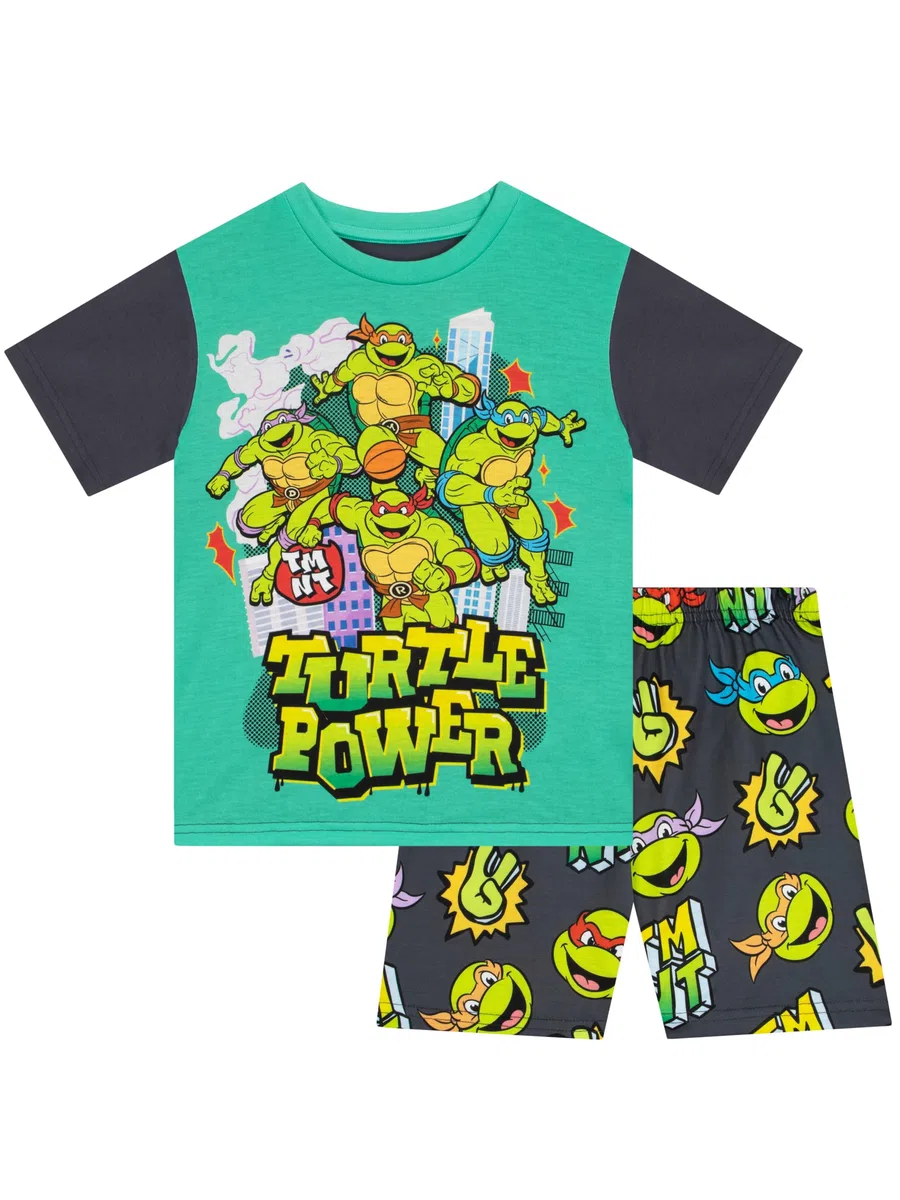 Teenage Mutant Ninja Turtles Pijama Pijamas Niño Verano | Pijama Corto TMNT