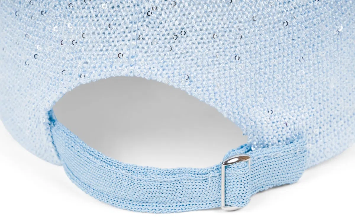 styleBREAKER Gorra de Verano para Mujer con Bordado de Lentejuelas, diseño Transpirable y Hebilla metálica Ajustable, protección Solar Sencilla para Playa y Ocio