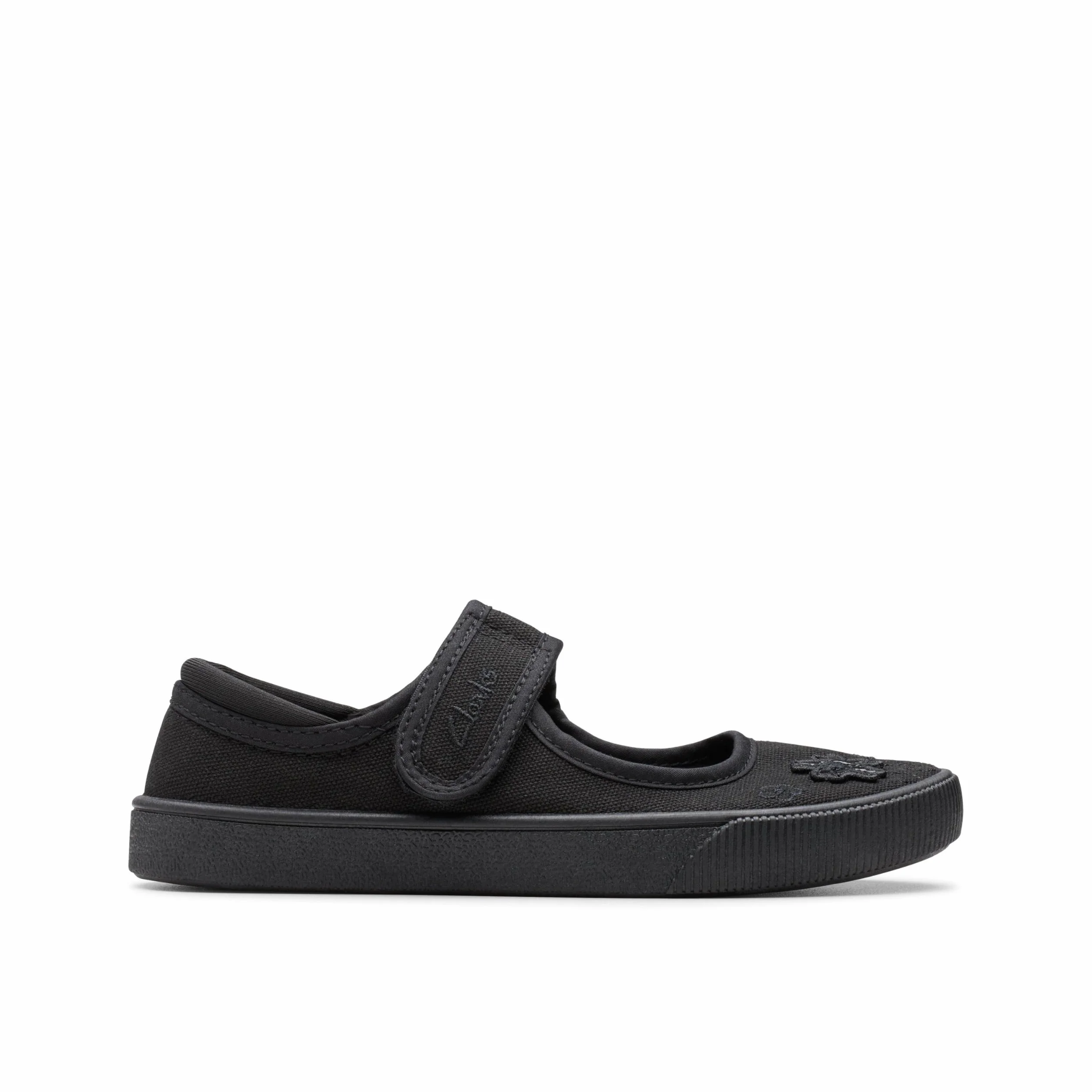 Clarks 261196497 Niñas Bailarinas, Negro (Black Fabric Black Fabric), 33.5 EU