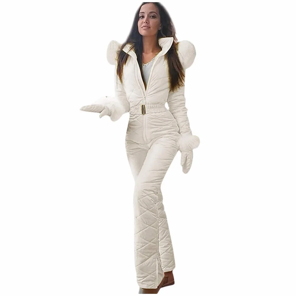 MJGkhiy Traje de nieve para mujer completo elegante traje traje de esquí chaqueta montaña con capucha pantalones snowboard térmico esquí traje completo oferta deportiva ropa nieve para actividades al