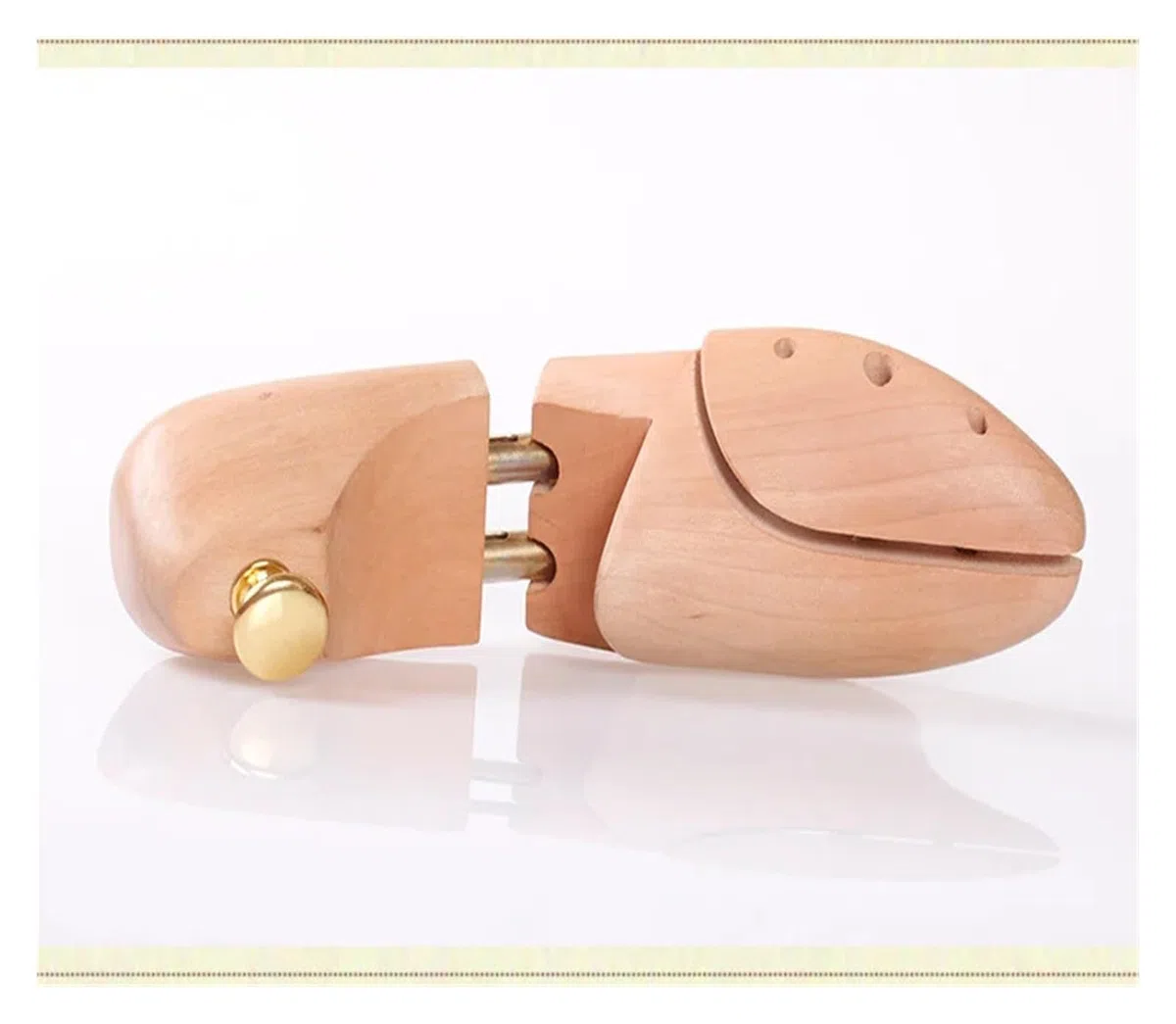 1 par de árboles de zapatos ajustables de madera for hombres y mujeres, soporte de zapato sólido de primavera, perilla de Metal, moldeador de árbol de zapatos, ensanchador de zapatos Adecuado Para Bot