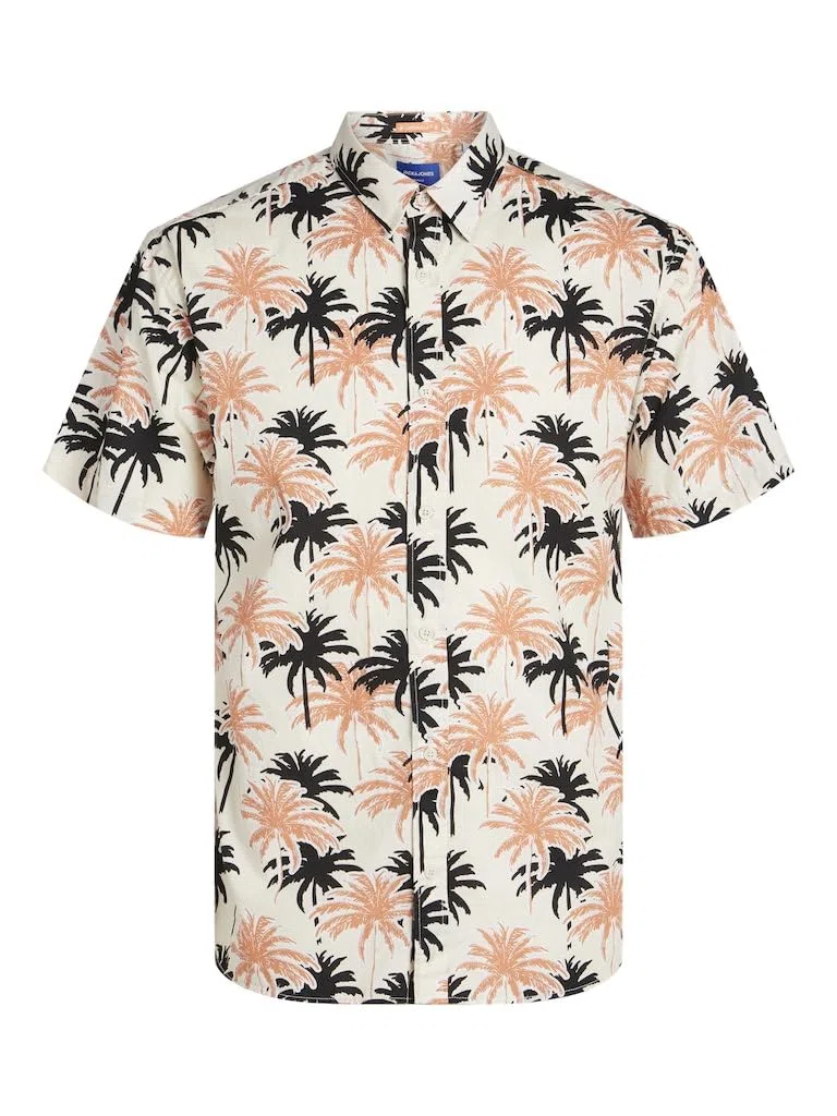 JACK&JONES JUNIOR Jorjoshua Aruba AOP Shirt SS Jnr Camisa de Manga Corta Niños (Pack de 1)