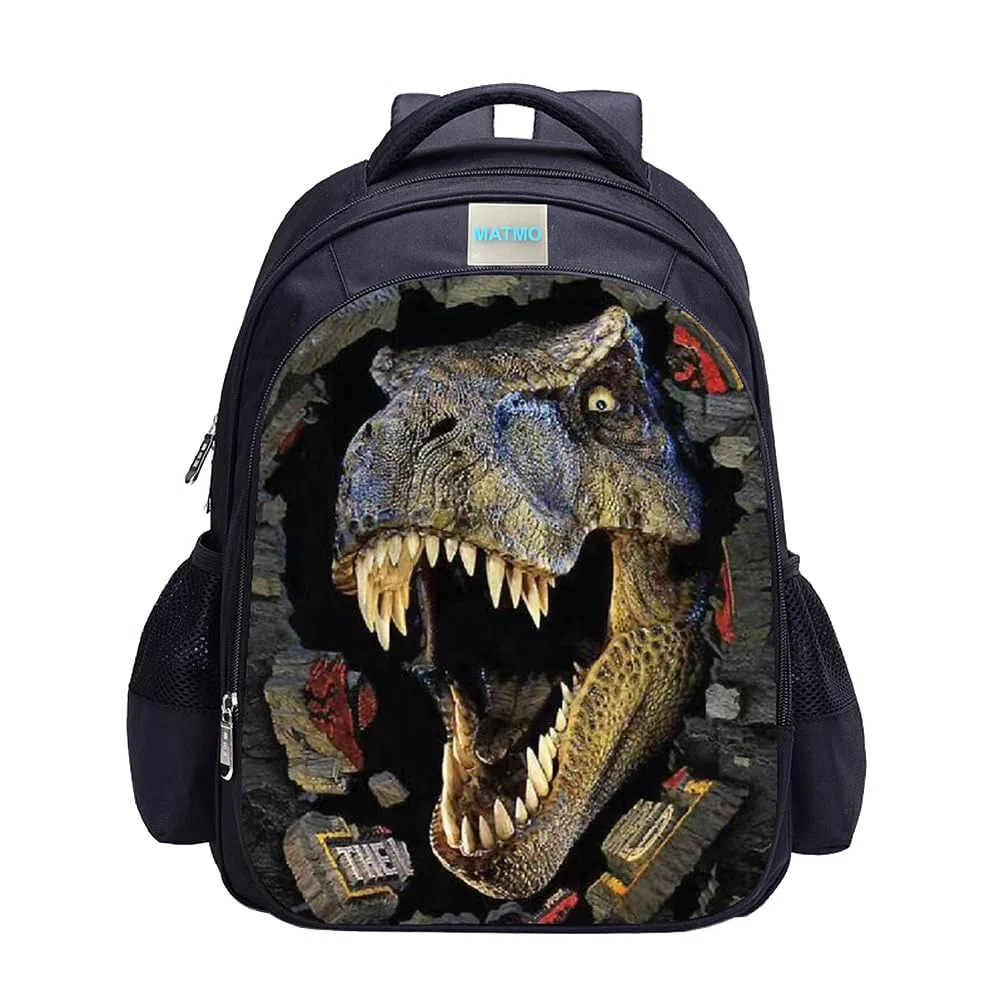 MATMO Mochila de dinosaurio, mochila de dinosaurio para niños, mochila escolar para niños