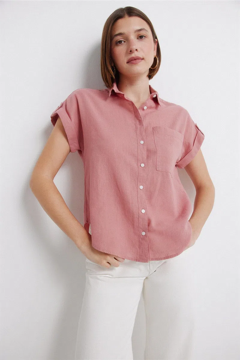 Springfield S/S Open Shirt Shirt Mujer