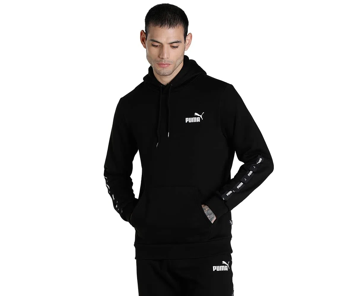 PUMA ESS+ Tape Hoodie FL Sudadera Hombre (Pack de 1)