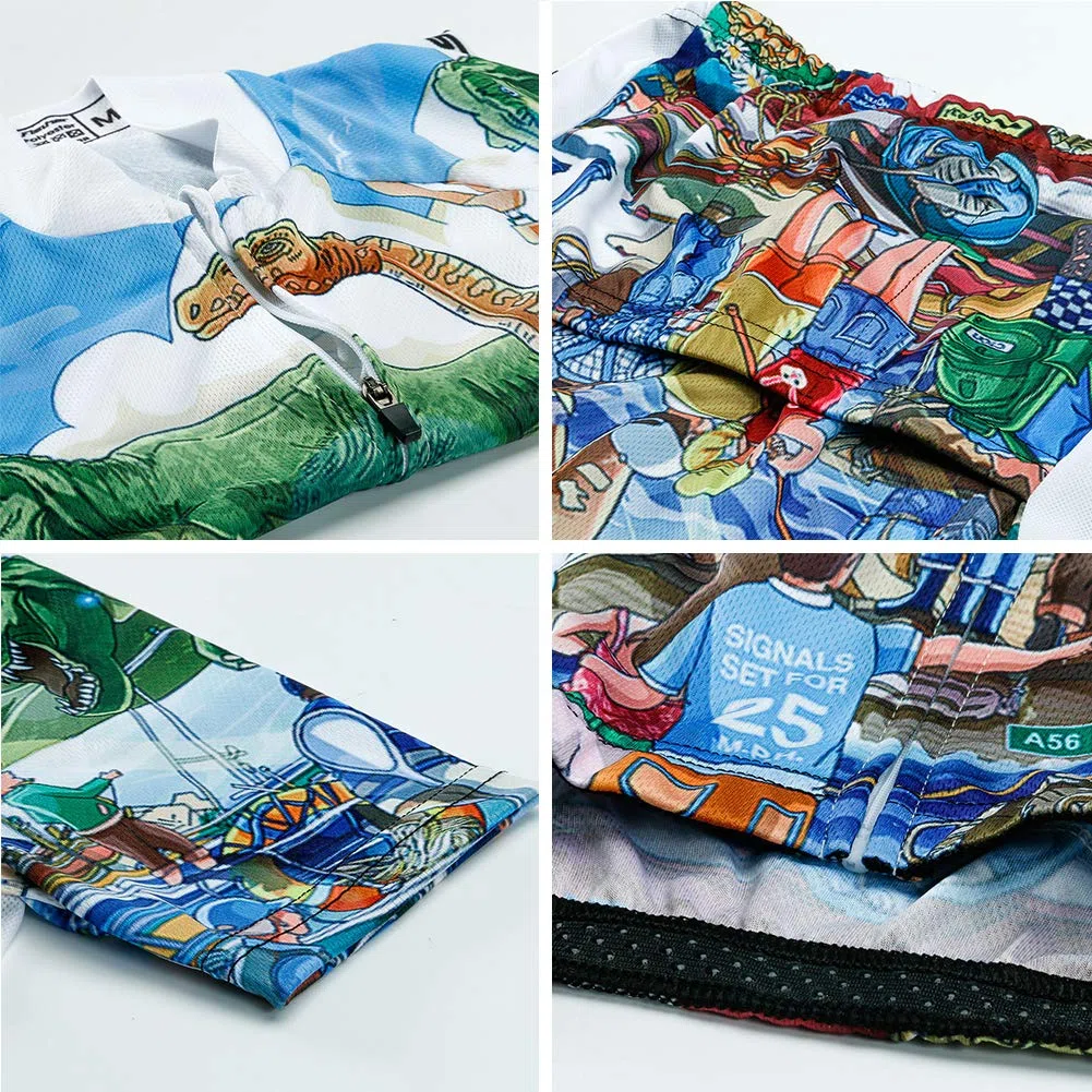 2019 Nuevo Transpirable para Deportes al Aire Libre Ropa Ajustada Cuerpo Pantalones + Tops Niño ciclimo Maillot