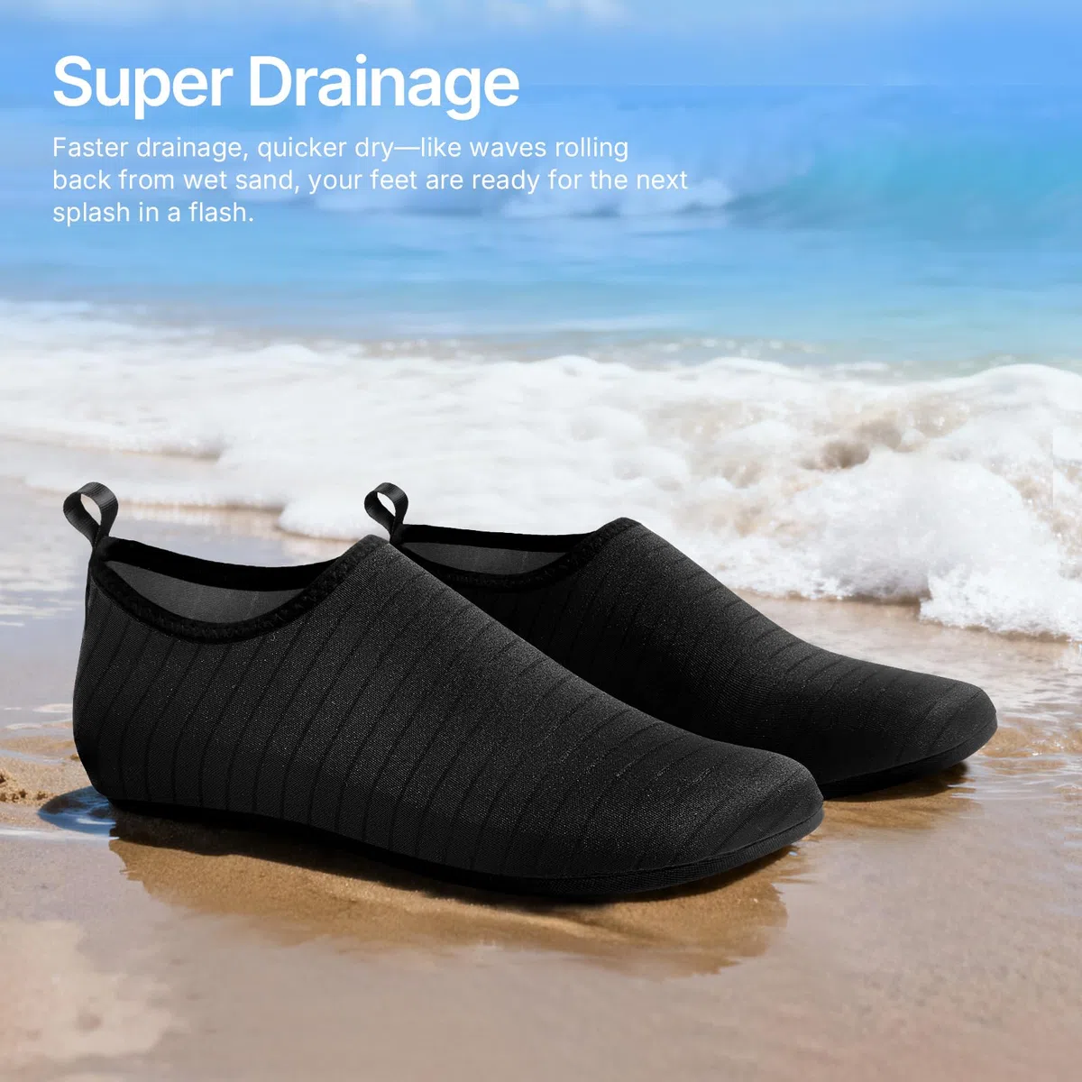 Tanamo Zapatos de agua para mujeres y hombres, calcetines acuáticos de secado rápido, natación, playa, descalzo, yoga, ejercicio, accesorios deportivos, piscina, camping, imprescindibles para adultos