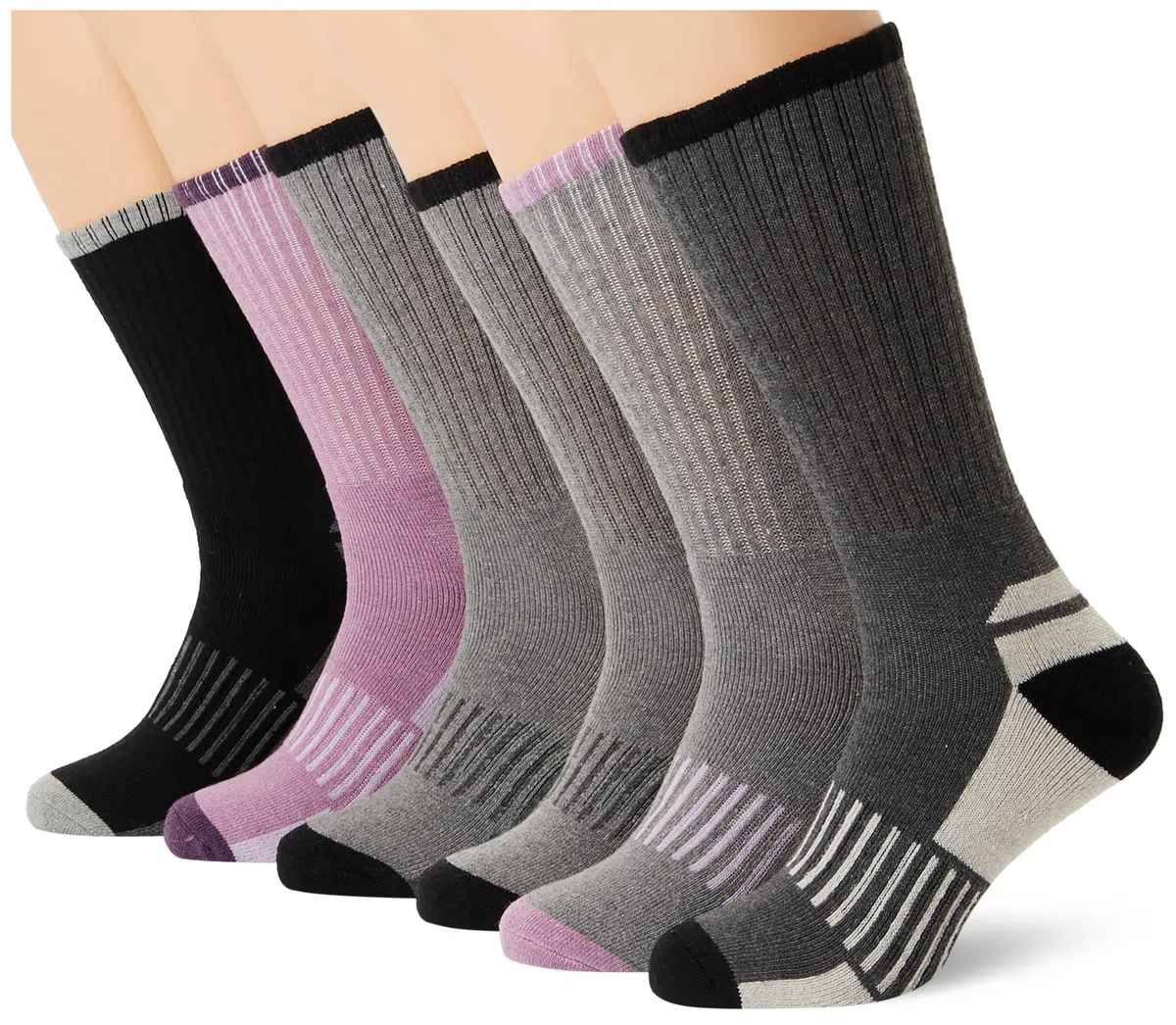 DYW - Calcetines de senderismo térmico para mujer (5 pares)