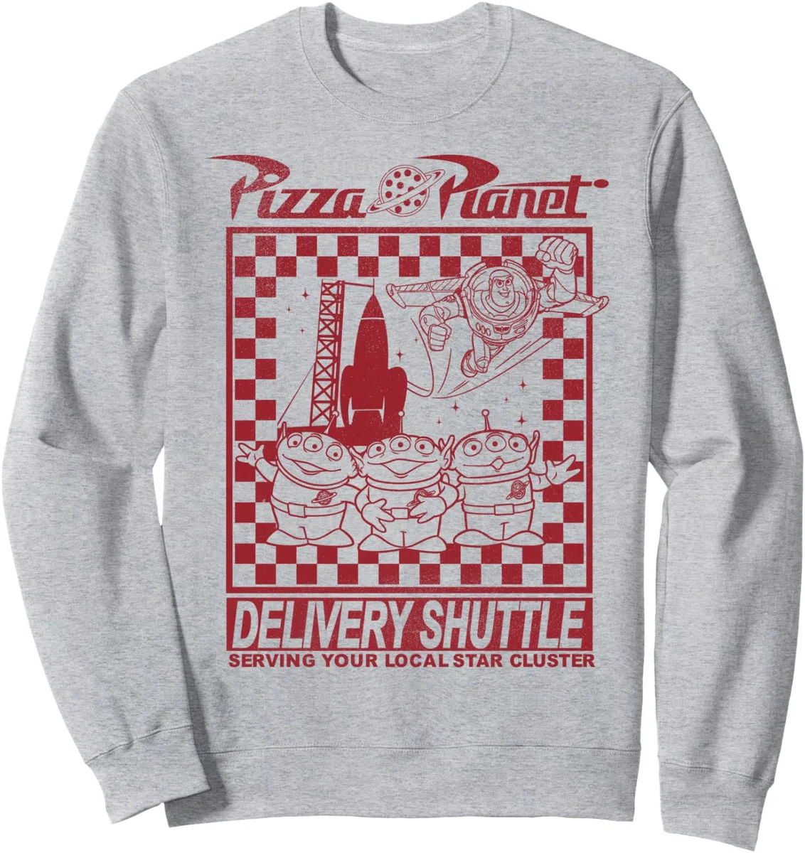 Servicio de entrega Disney Pixar Toy Story Pizza Planet Sudadera