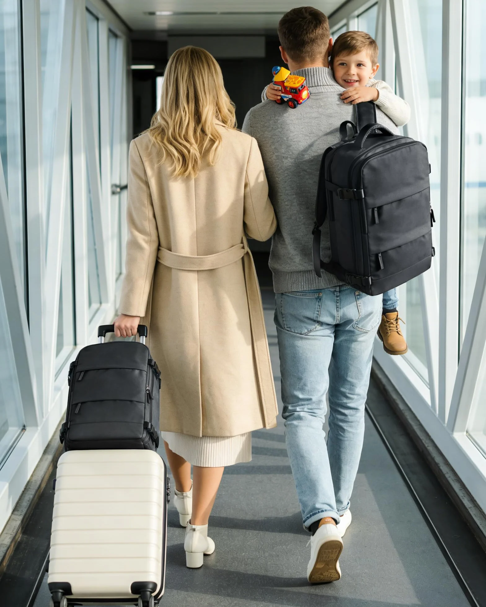 SZLX Mochila al Vacio con Bomba Mochila Viaje Cabina Avion 40x30x20 Ryanair Vueling Wizzair Equipaje de Mano 40x30x20 Mochila Viaje 40x20x25 Maletas Cabina 45x36x20 Easyjet para Portatil Mujer Hombre