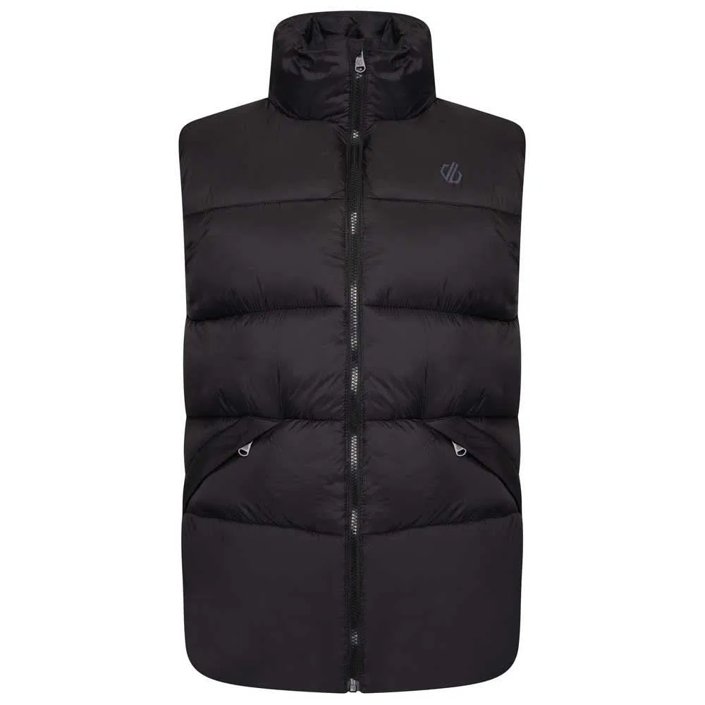 Dare2b Mentor Mens Gilet Bodywarmer Jacket acabado repelente al agua reciclado, chaqueta acolchada con cuello alto, cremallera completa y 2 bolsillos bajos con cremallera