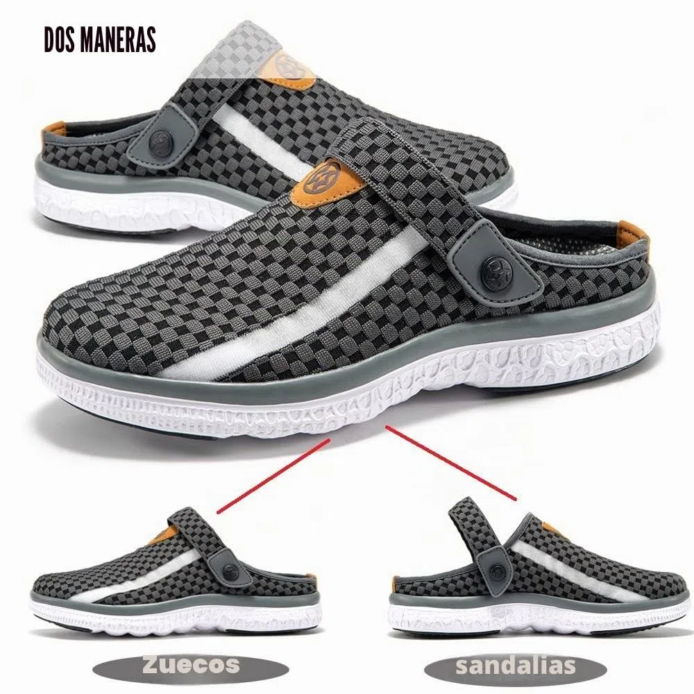 Zuecos y Mules de Verano para Unisex Adulto Slip On Sandalias de Playa Chanclas de Piscina/Casa/Jardín Transpirables Zapatillas Mujer Hombre 36-48