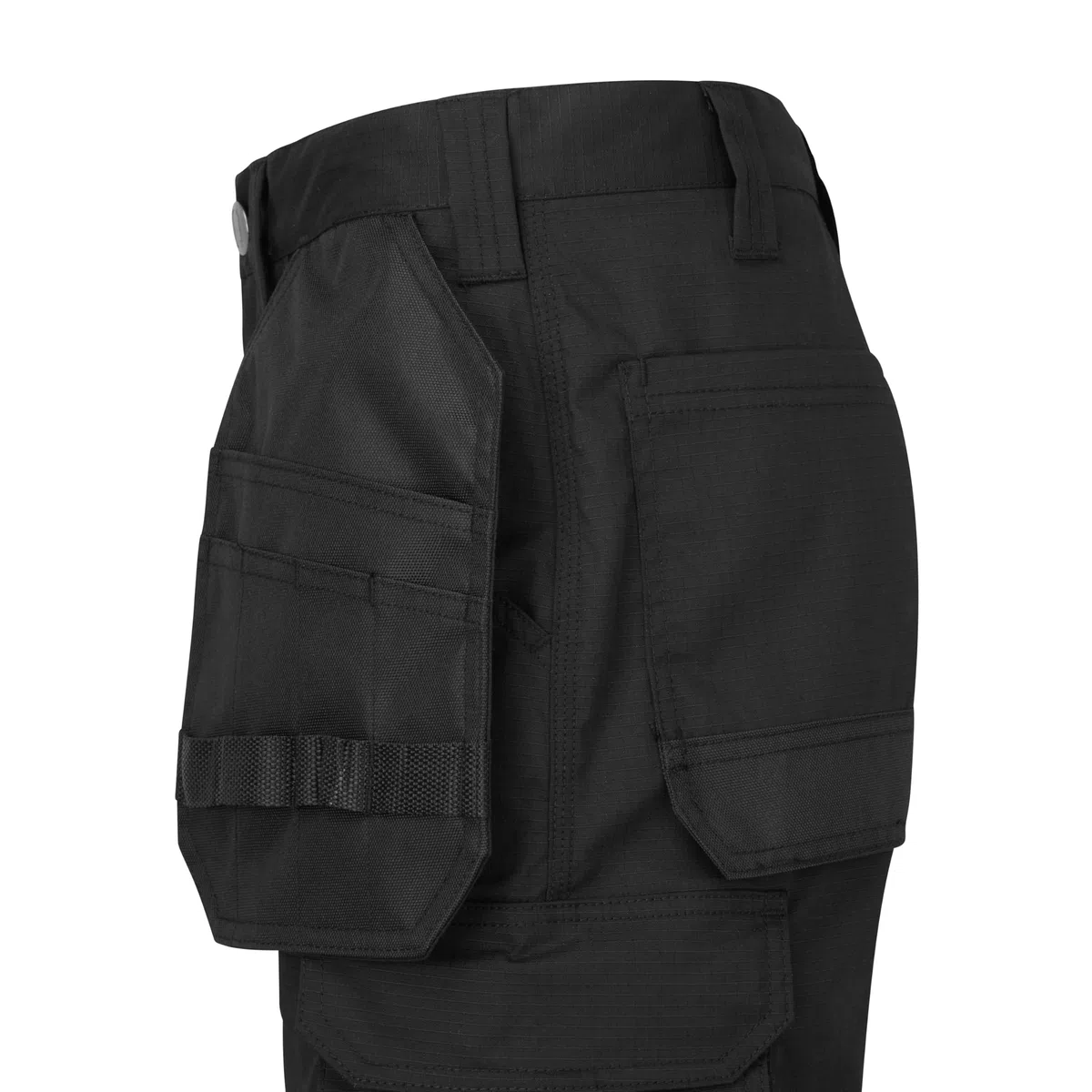 Pantalón Corto De Trabajo para Hombre - Slim Fit - Pantalón Cargo De Trabajo Tejido Ripstop Elástico Multibolsillos Cordura Cremallera YKK - Bevel Pro
