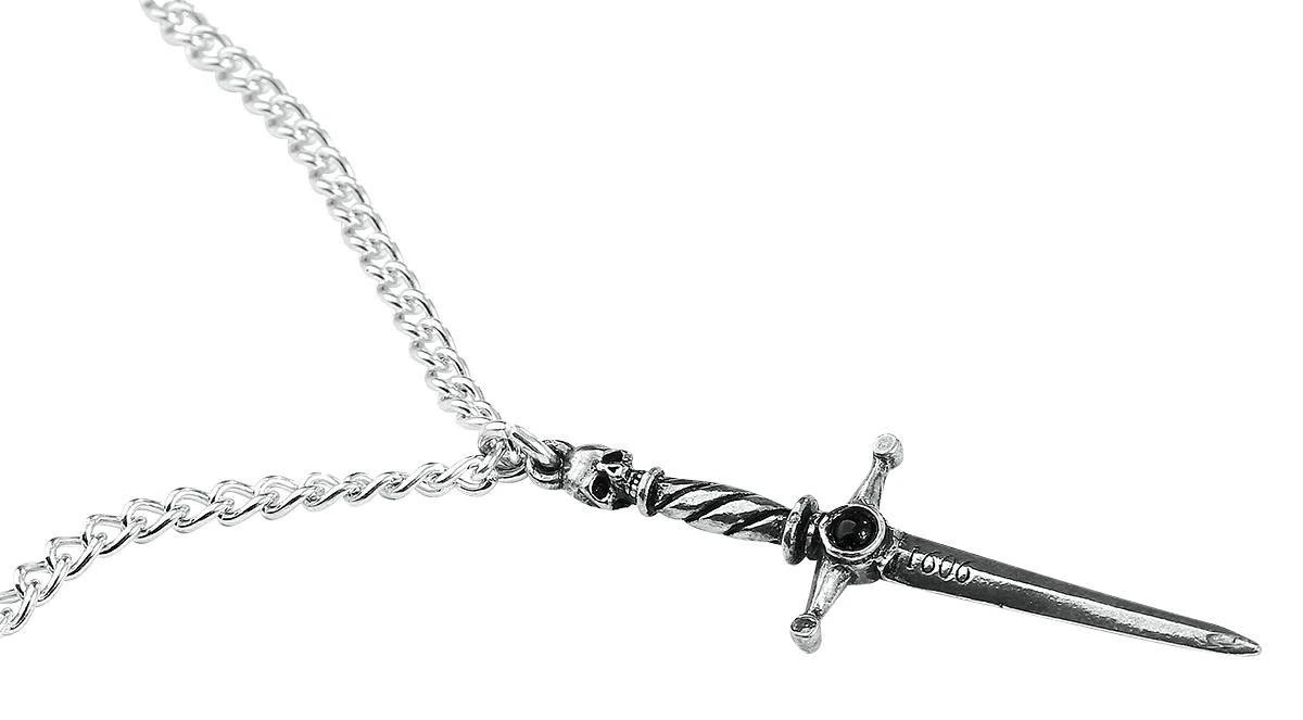 Alchemy Mano de Macbeth England Espada Cabochon Gótico Daga Poder Collar