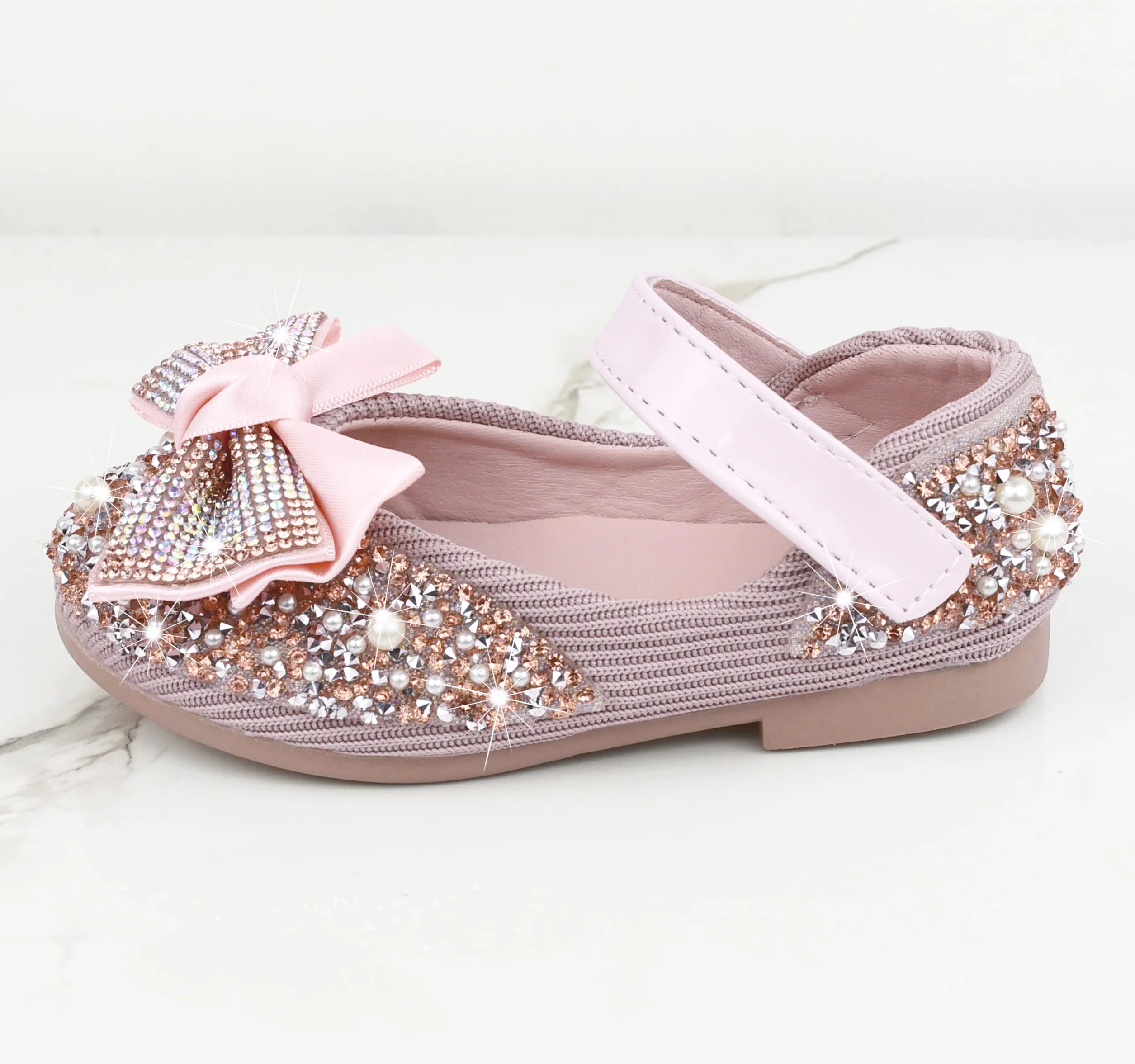 Zapatos de Princesa para Niñas, Zapatos con Lentejuelas Purpurinas Elegantes para Disfraz, Fiestas, Bodas