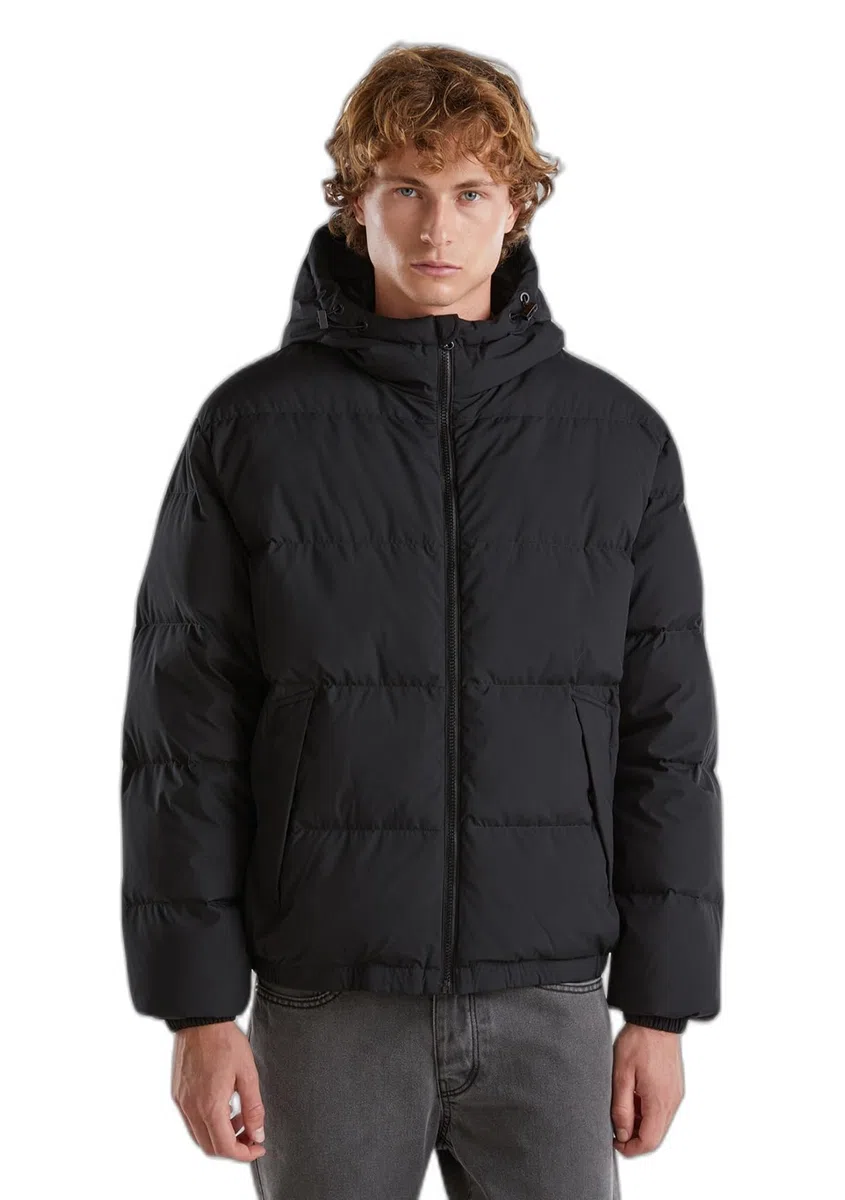 United Colors of Benetton Giubbotto 2jf8un05e Plumón corto Hombre (Pack de 1)