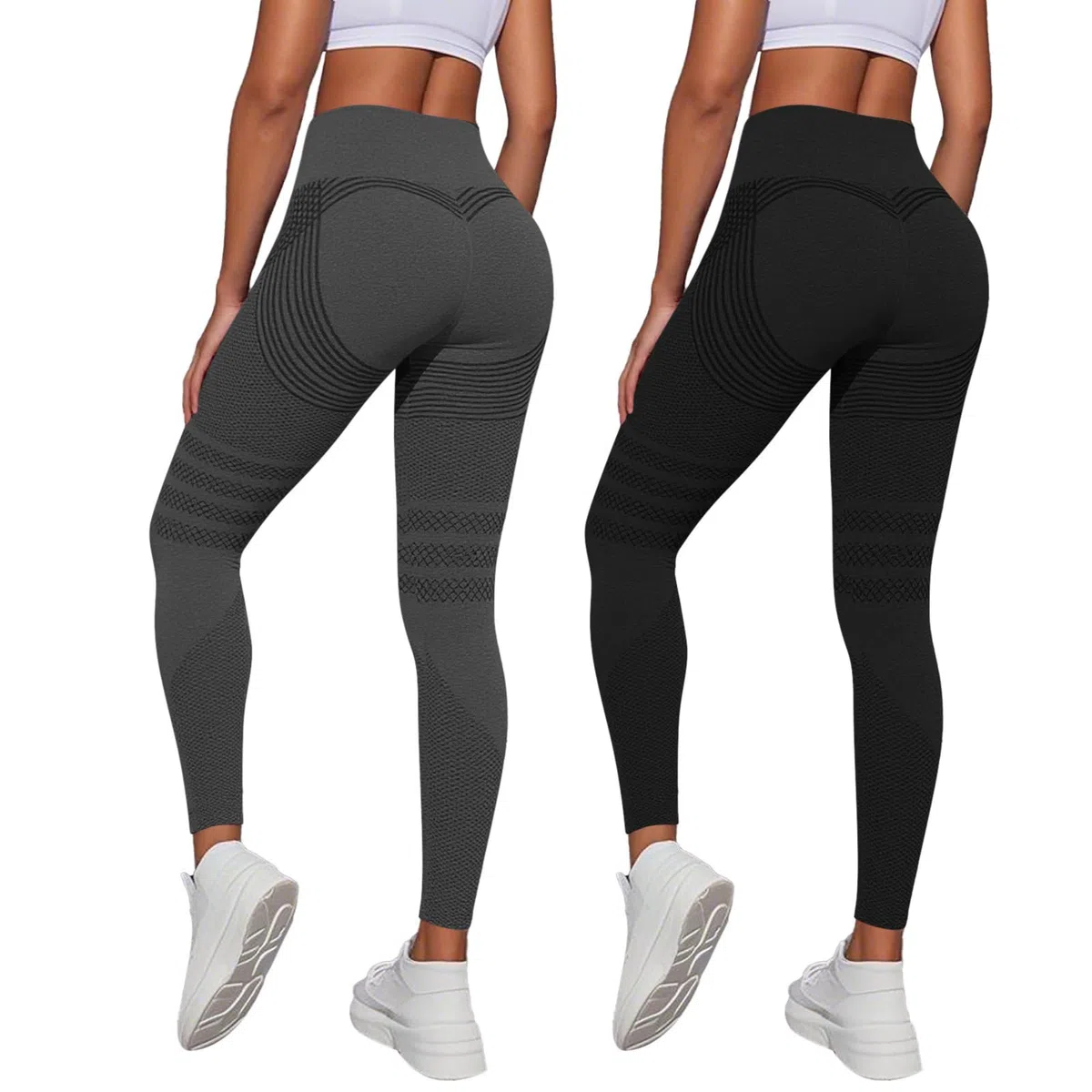 2 Pack Viva Cuerpo Leggings 3D Anticelulíticos Mujer,Leggings Anticelulitis 3D Compresión Lipedema,Leggins Anti Celulitis Deportivos Push Up, Mallas Anticelulitis Mujer Reductores Lipedema