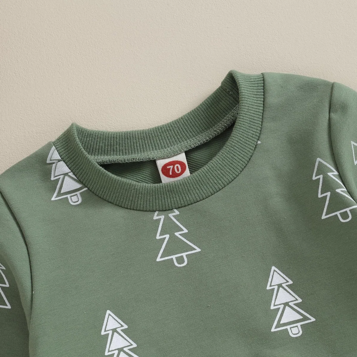 Hnyenmcko Traje de Navidad para bebé niño, sudadera de manga larga con cuello redondo y pantalones de invierno para niños pequeños