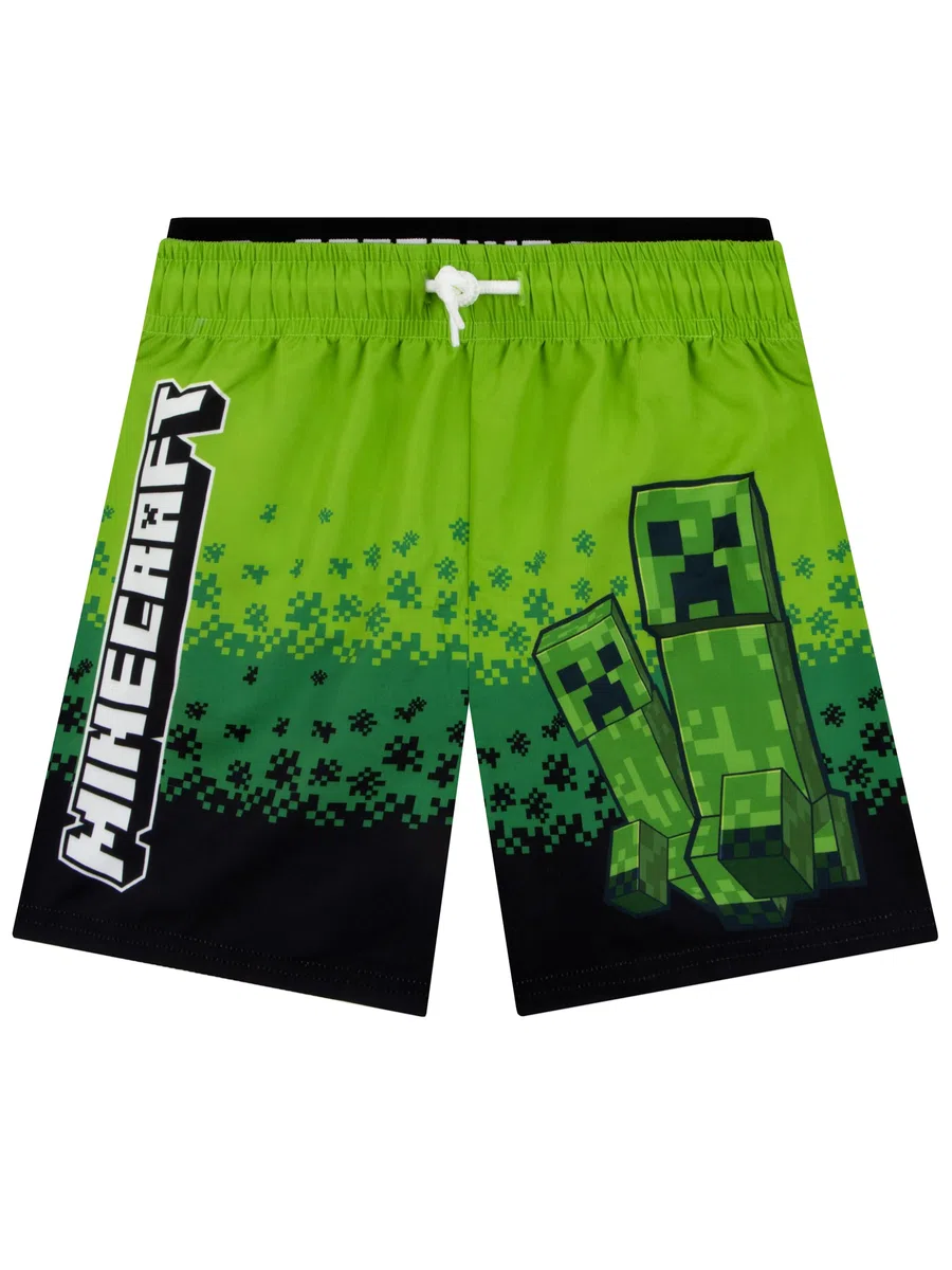 Minecraft Bañador Niño, Bañador Natacion Niño Creeper, Natación Niños Juegos