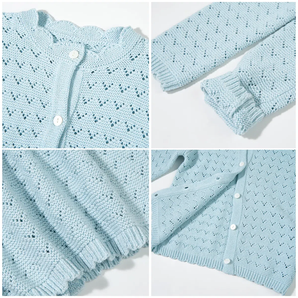 Miipat Bebé Niña Cardigans de Punto Ropa de Manga Larga para Niños Pequeños Botón Color Sólido Abrigo de Tejer de Suéter Casual para Infante Niña