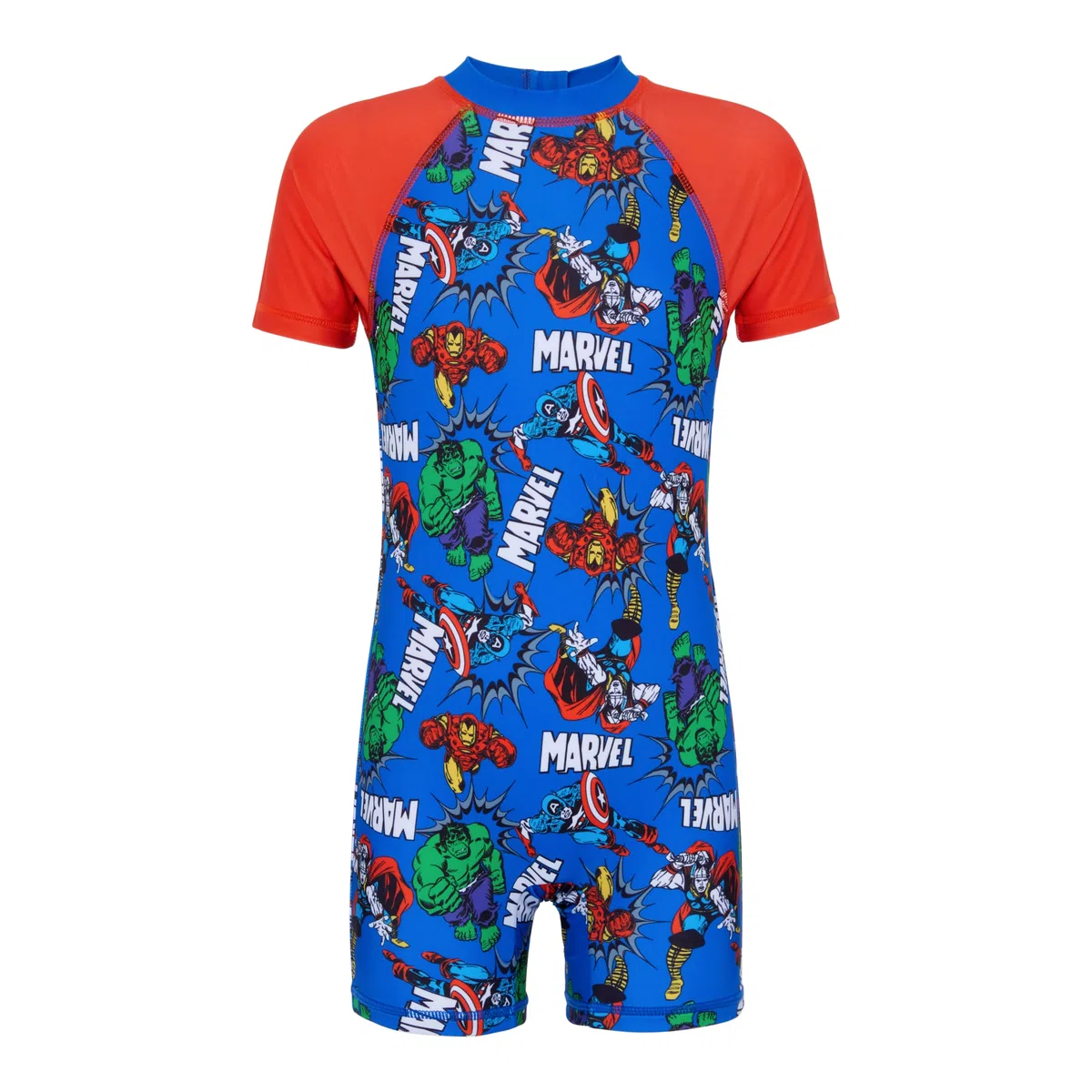 Marvel Traje de baño para niños de los Vengadores - Hulk, Iron Man, Capitán América & Thor